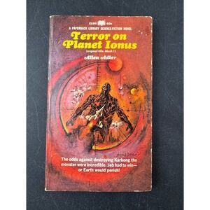 Terror on Planet Ionus Allen Adler Paperback Library Science Fiction Novel 1969
